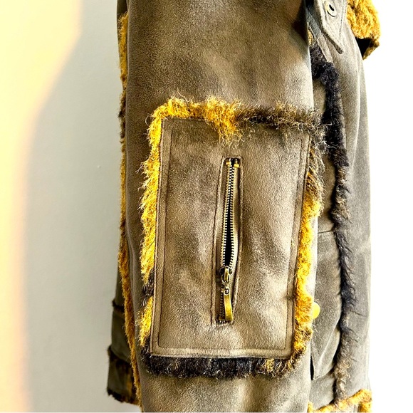 RARE Vintage NESS Chocolate Faux Fur Velvet Women's Coat Size Large - Picture 6 of 15